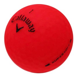 GOLF BALL DIVERS for Callaway Supersoft Recycled Golf Balls, AAAA Grade, Near Mint Condition (Matte Red, 48 Balls)