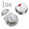PINGPINGXIE Stainless Steel Occupied/Vacant Bathroom Lock，Keyless Latch Indicator Lock -