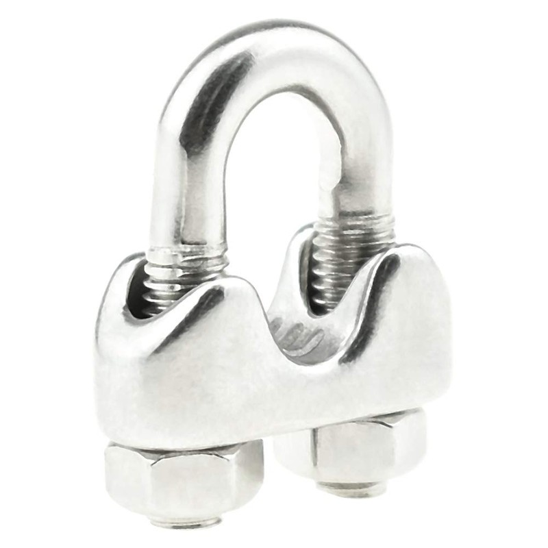 NOTRICKT WRC-04 M5 ワイヤーロープクリップ ステンレス鋼, ワイヤロープの端末加工に用 [10本入]