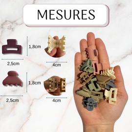 12 Pcs Mini Crab Hair Claw Clamp for Women Non-Slip Two Teeth Different Colors Hair Accessories for Girls and Women Butterfly Shape