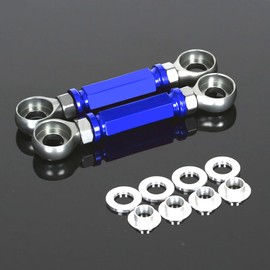 ADJUSTABLE LOWERING LINK Compatible With DR-Z400SM/S/E DR650/S/SE GSX1300R HAYABUSA KLX300 KLR650 ZX10R ZX6R KX112/KX80/KX120 KX85 (Blue)