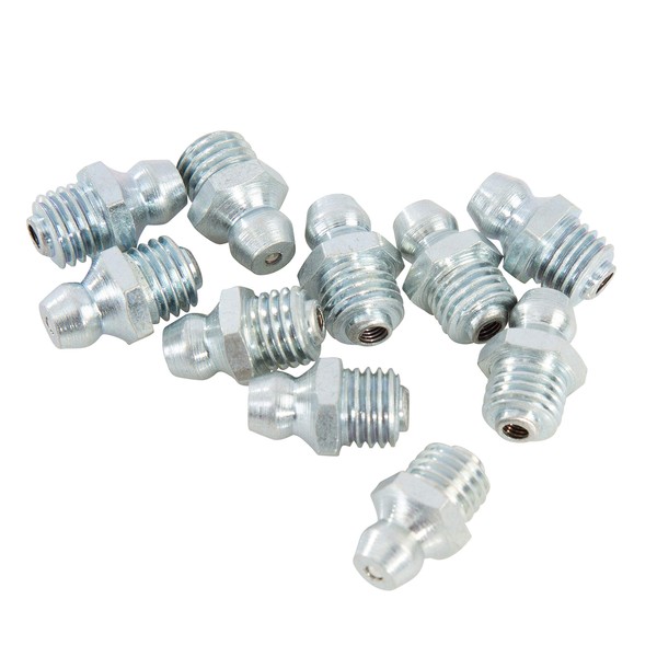 OEMTOOLS 25788 Straight Metric Grease Fittings, 8 mm x 1