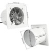 Fepinc Exhaust Fan with Plug, 8 inch 735CFM Through-the-Wall Extractor