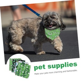 Parliky 4PCS Adorable Dog Bibs Stylish Puppy Bandanas for Pets Easy to Clean and Dry for Home Parties and Parks for