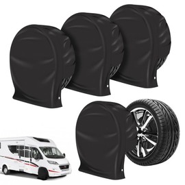 MEYAGOT Pack of 4 Tyre Covers, Wheel Cover, Tyre Cover, 27 - 29 Inch Wheel Protective Cover, Tyre Bags, Waterproof RV Wheel Protective Cover for Caravan, Trailer, Motorhome, Car