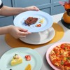 10inch 11inch Dinner Plates Set of 10, Reusable Wheat Straw