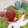 Easter Bunny Egg Wagon Wreath Handmade Deco Mesh