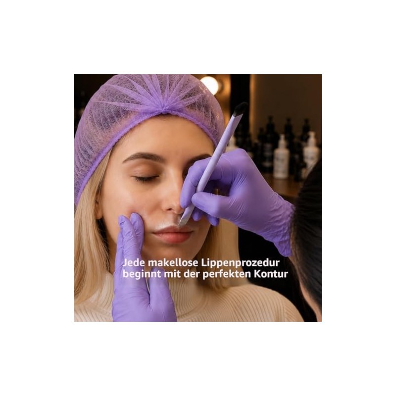 Ink Permanent Eyebrow Mapping Kit - With Setting Powder, Brush,
