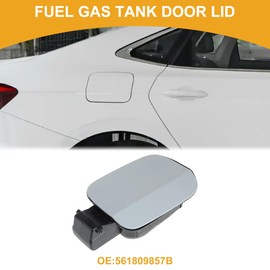 Partuto Fuel Tank Door Cap for Volkswagen Passat 2011-2018 Fuel Filler Flap Cover Bolt Type No.561809857B Primer