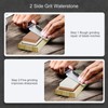 Knife Sharpening Stone - Dual Grit Whetstone 400/1000 3000/8000, Knife