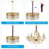 PATIKIL 1.97" x 6Ft Chandelier Chain Cord Cover, 1 Pcs