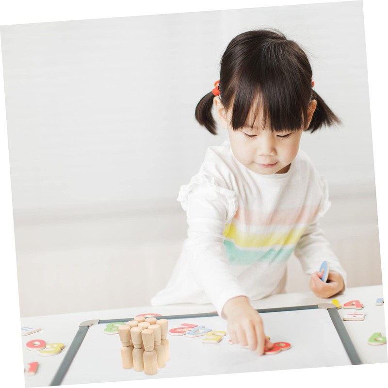 Gadpiparty 20pcs Wooden Peg Dolls with Hat Design DIY Painting