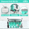 LEKOMESH Diamond Core Drill Bits Set 10pcs Tile Hole Saw