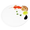 Lashuma Handmade Italian Ceramic Seafood Design Round Fish Plate 25cm