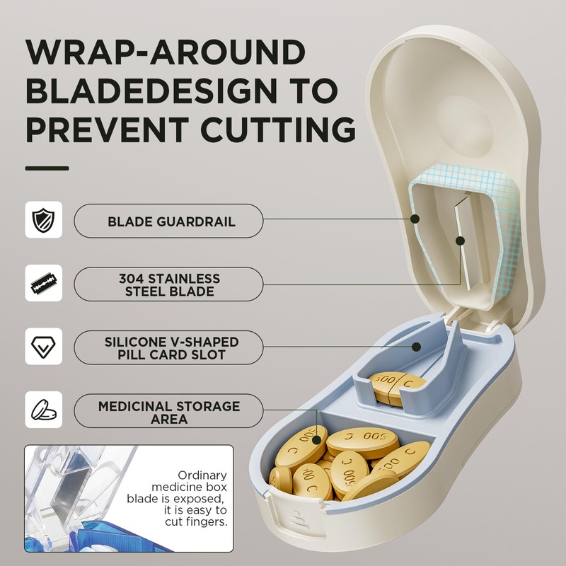 Pill Cutter for Small and Tiny Pills - Pill Splitter
