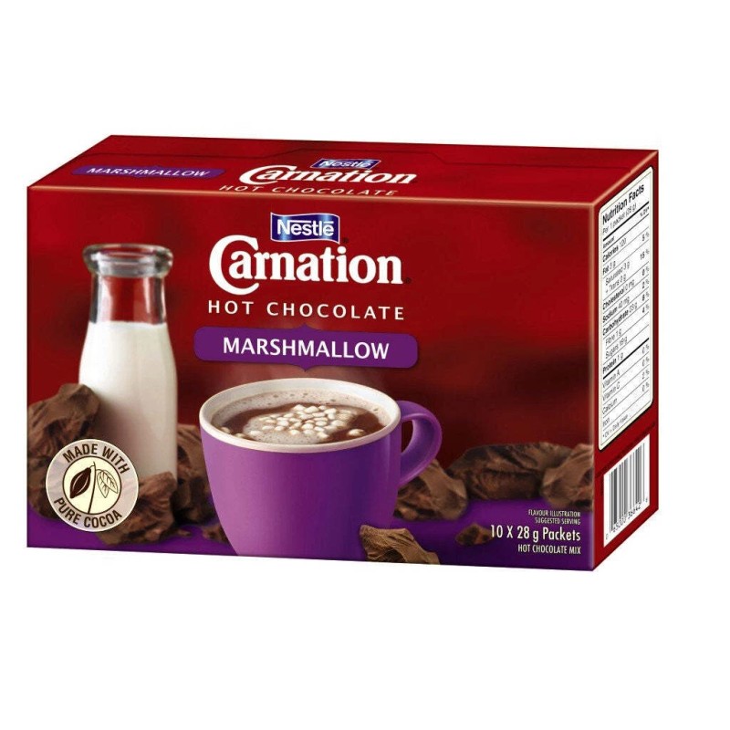 Nestle CARNATION Hot Chocolate Marshmallow (10 x 28g/1oz)
