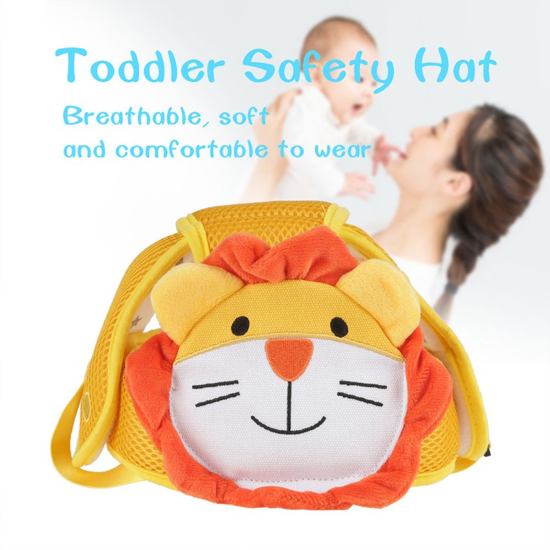 Cartoon Animal Baby Safety Hat Toddler Infant Walking Crawling Head