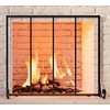 Fire Beauty Flat Panel Fireplace Screen Spark Guard Wrought Metal