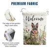 Spring Summer Garden Flag Floral German Shepherd Yard Flag Flower