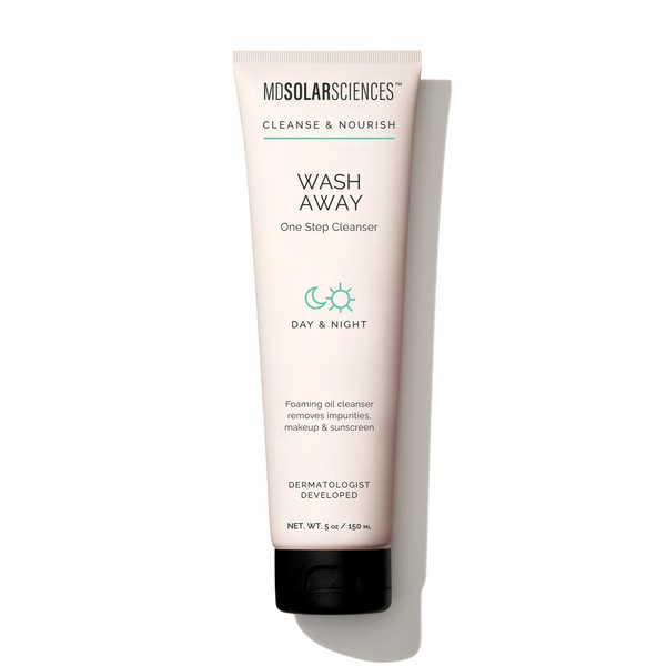 MDSolarSciences Wash Away One Step Foaming Cleanser Removes Impurities, Makeup