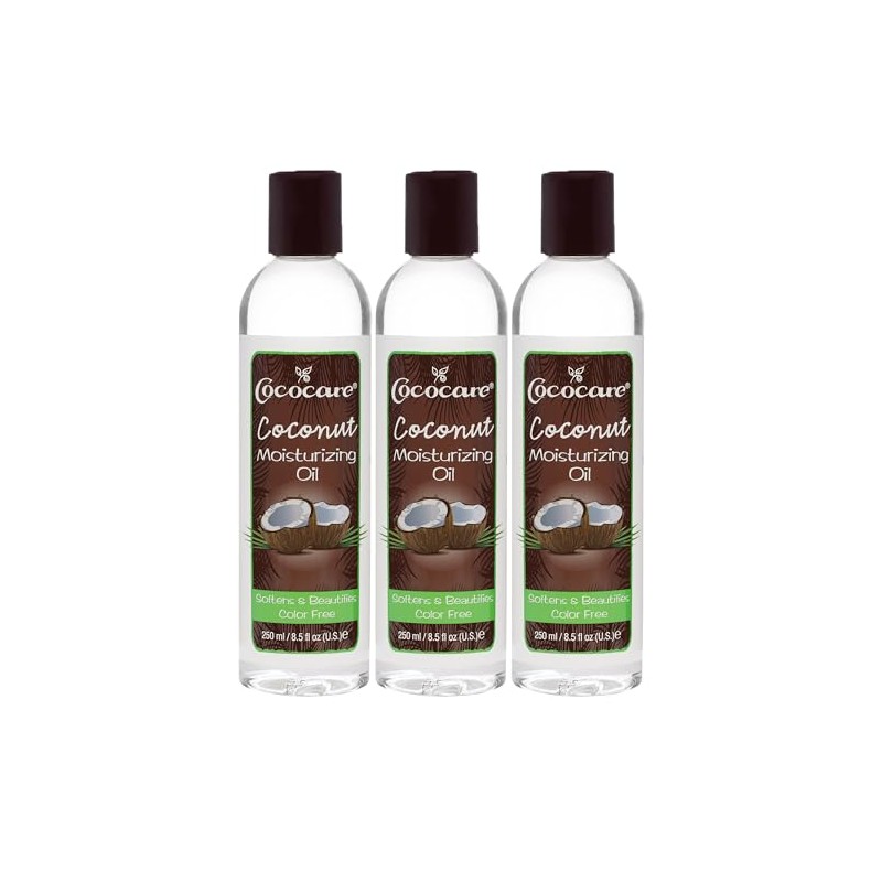 Cococare Aceite hidratante de coco de 8.5 onzas (260 ml)