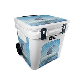 MightySkins Carbon Fiber Skin Compatible with Yeti Roadie 48 Wheeled Cooler - Polar Drift | Protective, Durable Textured Carbon Fiber Finish | Easy to Apply and Change Style | Made in The USA