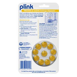 Plink PLM01B Garbage Disposal Freshener and Cleaner 4-Pack with Plink PDF01B Fizzy Drain Freshener and Cleaner Tabs