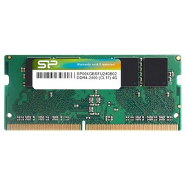 Silicon Power SP004GBSFU240N02 Laptop RAM Memory, DDR4-2400 (PC4-19200), 4GB x 1, 260 Pin, 1.2V, CL17