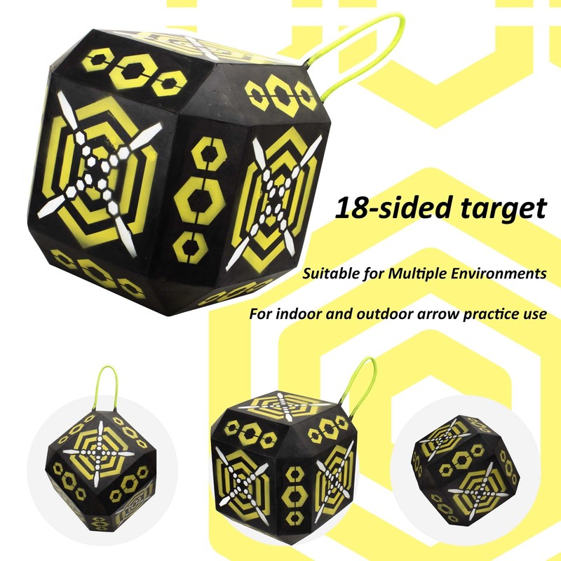Archery Targets 18-Sided Portable Shooting Foam Target Block Cube with