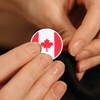 TEHAUX Canadian Flag Patch 12pcs - Round Shape 1.8 Inch