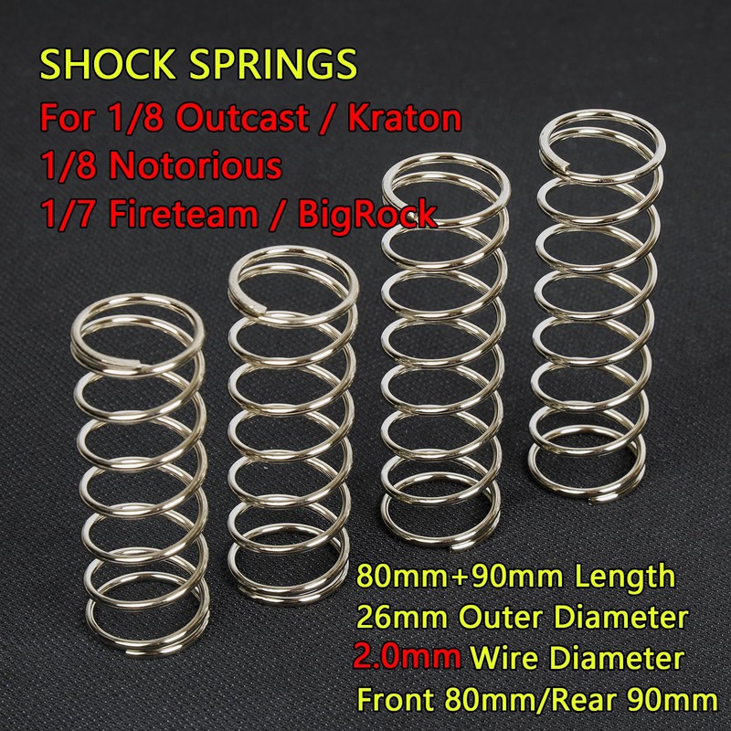 Shock Absorbers Spring for ARRMA 1/8 Typhon 6S TLR,4PCS Wire