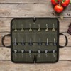 QEES Pocket Knife Roll Bag,Zipper Knife Display Case with 18