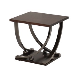 ACME Furniture Isiah End Table, Black Nickel
