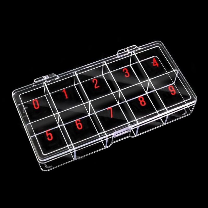 Beauticom USA Small Empty 10 Space Nail Art Tip Storage