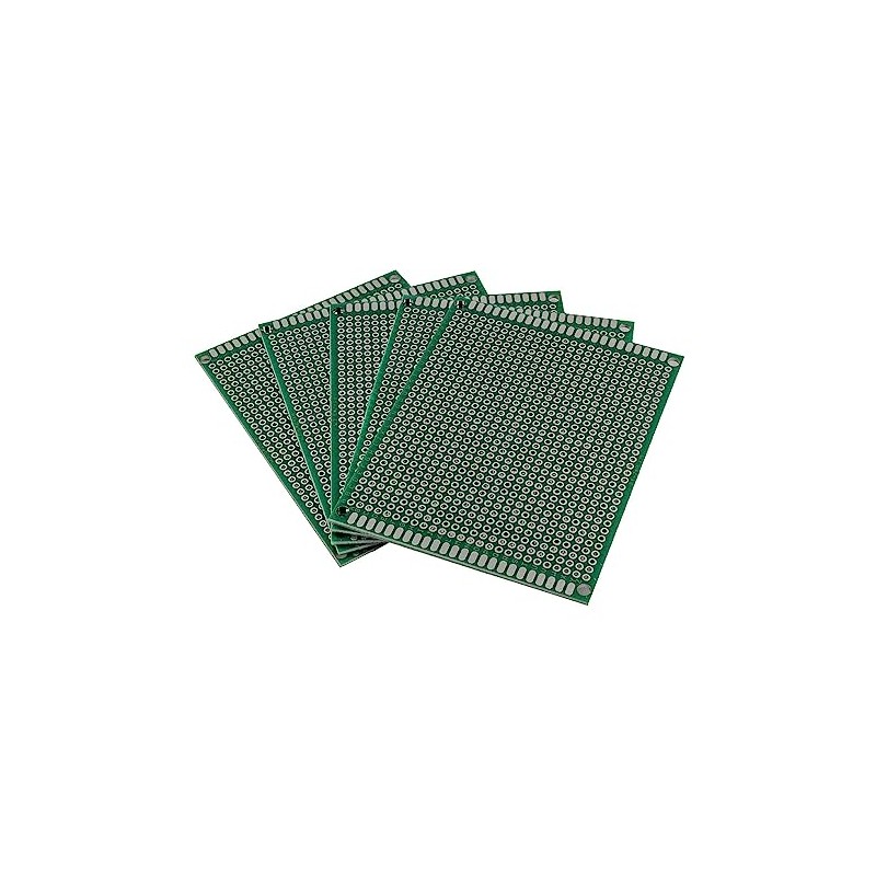 MakerMind 5 x double-sided perforated grid boards, 9 x 7
