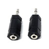 DRUT 2pcs 3.5mm Mono Jack Male to 2.5mm Mono Jack