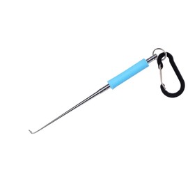 YFFSFDC Quick Hedgehog Hook Remover for Small Needles and Stream Fishing with Carabiner, Blue