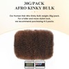 JIAJIA Teresa Afro Kinkys Bulk Human Hair for Twists, Braids