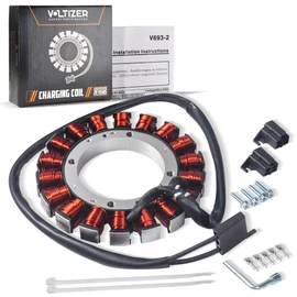 VOLTIZER 2808502-S 2575507-S 2508505 Replacement | 25AMP Charging Stator Kit for Kohler M18–M20, CH/CS/CV/KT/ECV Series Engines (15–27HP) Magneto Coil with Connectors