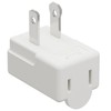Polarized 2-Prong L Type Adapter, Vertical Right Angled Down Angle