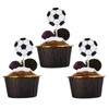 Decoración para cupcakes de balón de fútbol