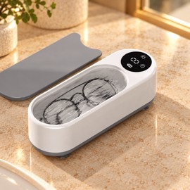 Portable Eyeglasses Cleaning Box for Glasses and Jewelry – Rechargeable Water-Based Cleaner for Home and Travel