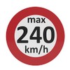 AUPROTEC Speed Sticker, Winter Tyre Sticker, 160-240 km/h