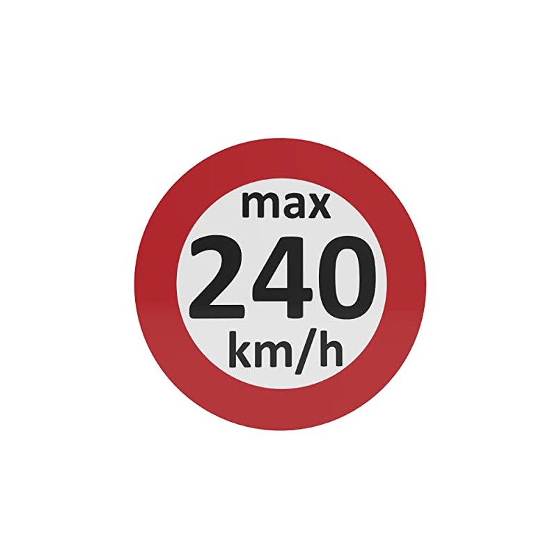 AUPROTEC Speed Sticker, Winter Tyre Sticker, 160-240 km/h