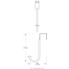 Liberty BBF430Z-SN-U Single Over-the-Door Hook, Satin Nickel