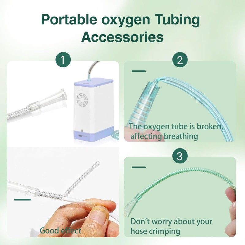 BuyUp 12 Pack Oxygen Tubing Support Crimp Straightener for Portable