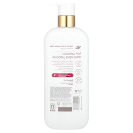 Dove Exfoliating Body Wash Melanin Even Tone promueve un tono uniforme de la piel 5% suero pro-ceramida con BHA 18.5 oz