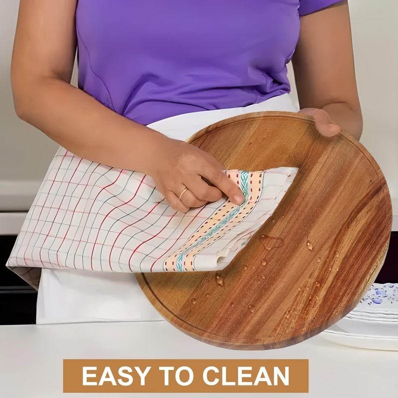 10-inch Acacia Wood Lazy Susan Organizers, ACIAZAAZ Lazy Susan Turntable