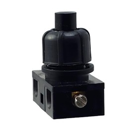 Built-in Pressure Switch with Screw Contacts for Lamps and Devices 250 V 2 A Black
