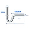 VARIOSAN Universal Pipe Siphon for Sink PLUS 14993, 1 1/4